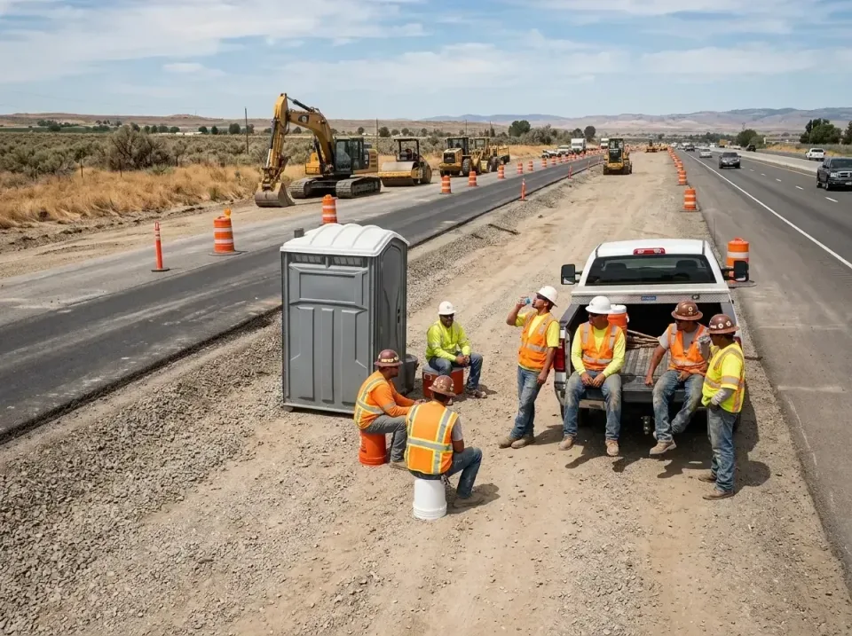 highway-road-construction-crew-007 — frequently asked questions, Porta Potty and Restroom Rentals in Auburn Lake Trails, CA